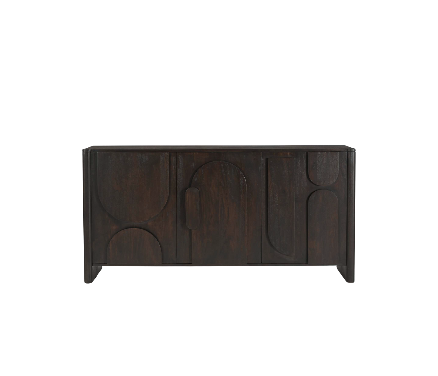 Moderner Zano 160 Sideboard von lefurn.de mit Holzoptik und Stauraum, klare Linien und elegantes Design.