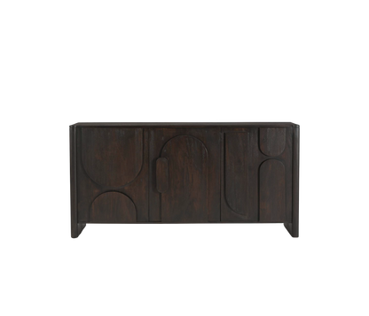 Moderner Zano 160 Sideboard von lefurn.de mit Holzoptik und Stauraum, klare Linien und elegantes Design.