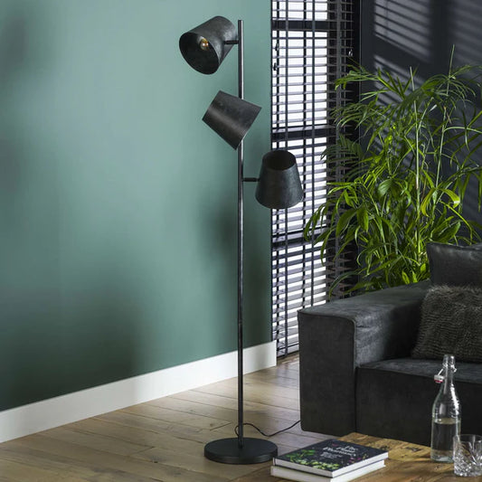 Moderne Stehlampe Kinetic von lefurn.de mit stilvollem Design und eleganten Linien, ideal für Wohnzimmer oder Schlafzimmer.