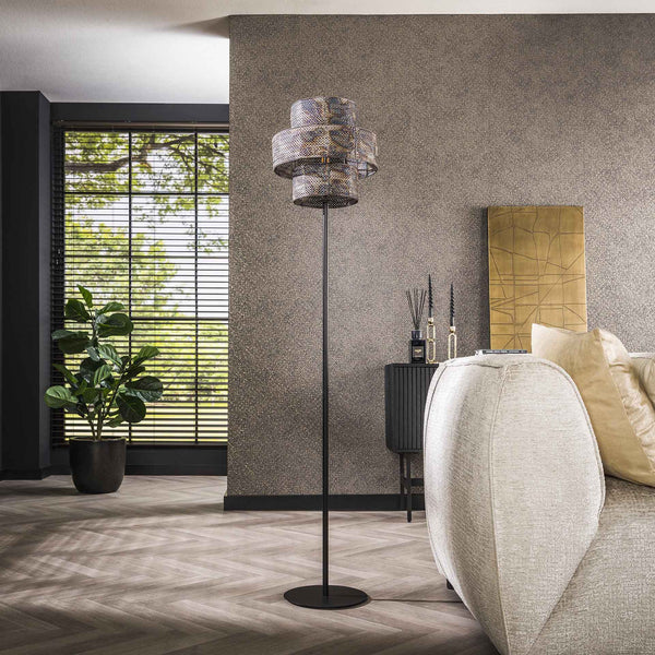 Stehlampe Lantern von lefurn.de mit warmem Licht, elegantes Design,Stehlampe mit Laternenstil für Wohnzimmerdekoration
