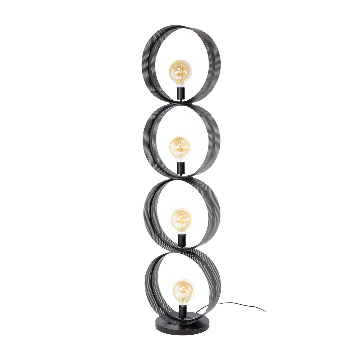 Moderne Stehlampe Lochblech 4L von lefurn.de mit innovativem Design und Lochmuster, ideal für stilvolle Raumbeleuchtung