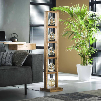 Modulare Stehlampe von lefurn.de mit modernem Design, helle Leuchte mit stilvollem Lampenschirm und stabilem Standfuß