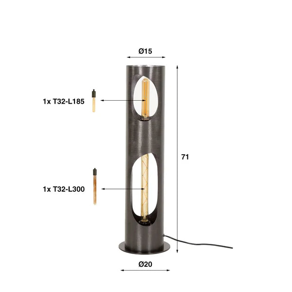 Moderne Stehlampe Organic von lefurn.de mit eleganter, organischer Gestaltung, ideal für stilvolle Wohnzimmerbeleuchtung.
