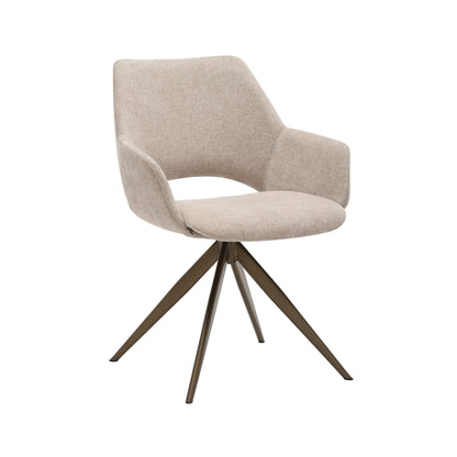 Schwarzer Stuhl Daisy von lefurn.de mit gepolstertem Sitz und Rückenlehne, modernes Design für Esszimmer oder Büro.