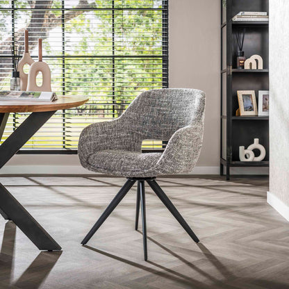 Grauer Lefurn.de Stuhl Spring mit bequemer Sitzfläche und modernem Design, ideal für Esszimmer oder Arbeitsbereich