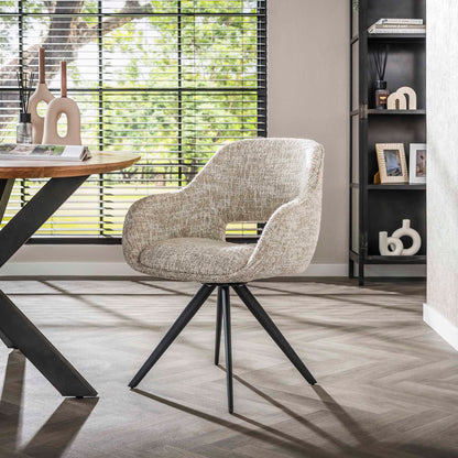 Grauer Lefurn.de Stuhl Spring mit modernem Design, stabile Sitzfläche und eleganter Optik, ideal für Esszimmer oder Büro.