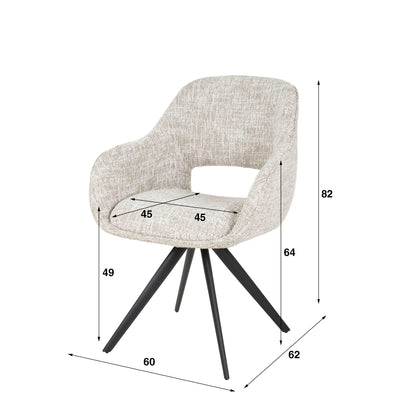 Grauer leFurn.de Stuhl Spring mit modernem Design und bequemer Sitzfläche, ideal für Esszimmer und Arbeitsbereiche