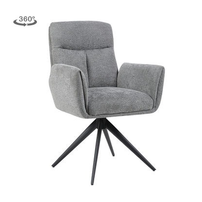 Grauer Varo Stuhl von lefurn.de mit modernem Design, bequemer Sitzfläche und eleganter Optik.
