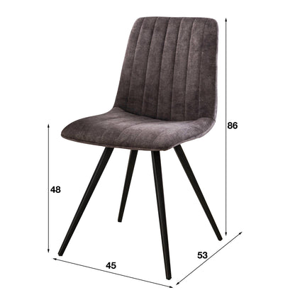 Grüner Lederstuhl Stitch von lefurn.de mit modernem Design und bequemem Sitz, Blick auf den stilvollen Esszimmerstuhl