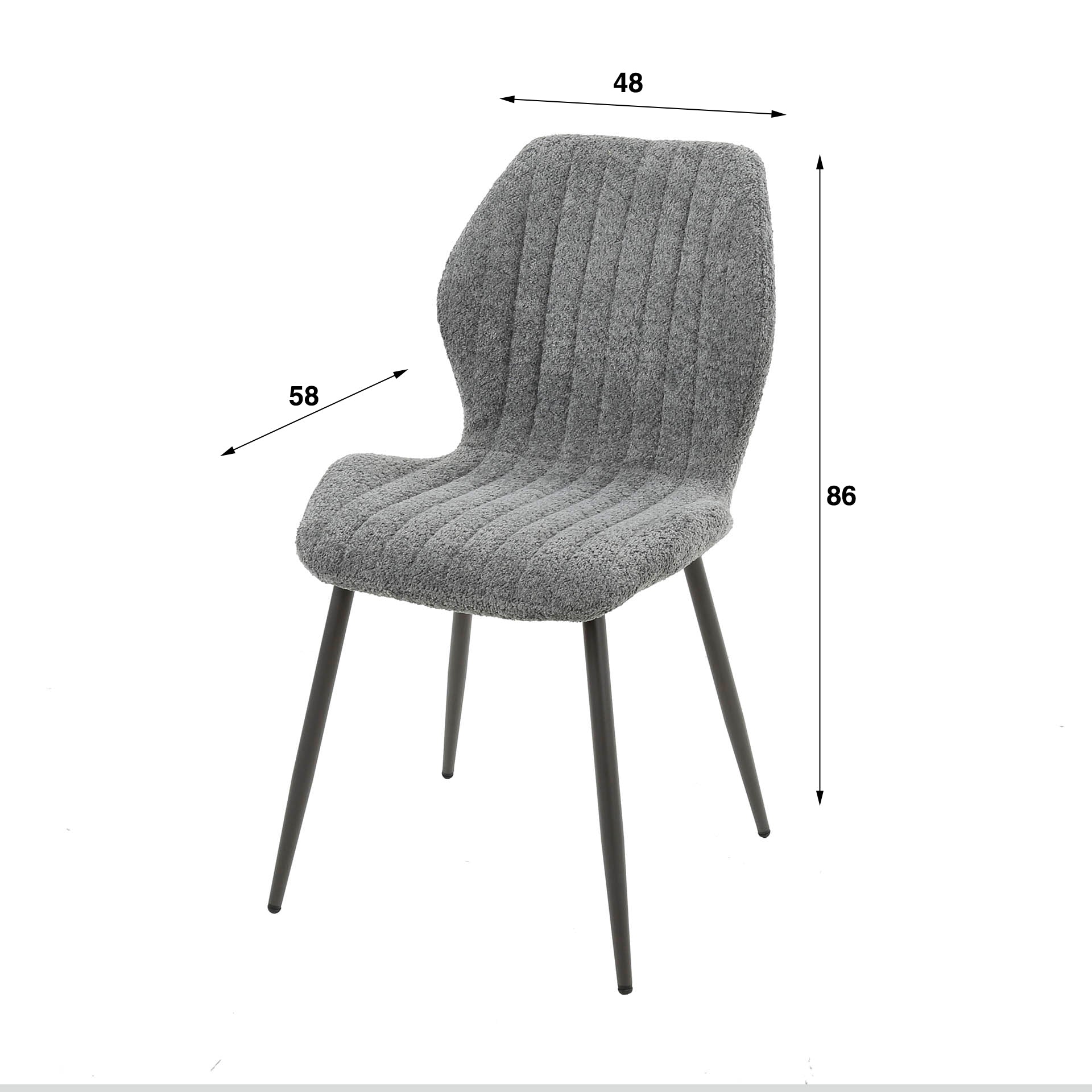 Sandfarbener Rider Stuhl von lefurn.de mit ergonomischem Design und Holzbeinen, ideal für Esszimmer und Arbeitsbereich.