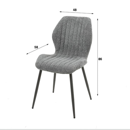 Sandfarbener Rider Stuhl von lefurn.de mit ergonomischem Design und Holzbeinen, ideal für Esszimmer und Arbeitsbereich.