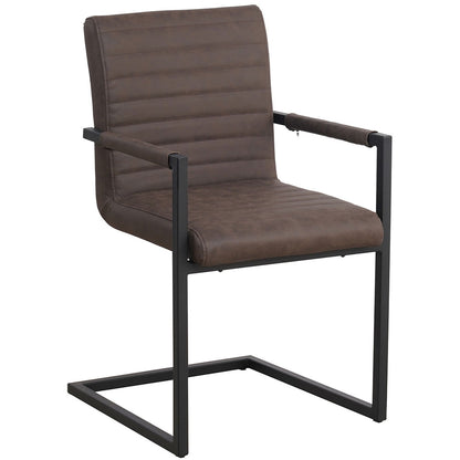 Schwarzer Kubis Stuhl von lefurn.de mit modernem Design und bequemer Sitzfläche, Blick auf den stilvollen Esszimmerstuhl