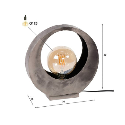 Tischlampe Full Moon von lefurn.de, stilvolle Lampe mit Mondmotiv, ideal für Wohnzimmer oder Schlafzimmer Beleuchtung