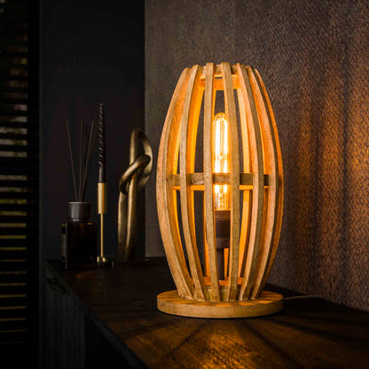 Moderne Tischlampe Orbit von lefurn.de mit stilvollem Design und warmem Licht für Wohnzimmer oder Schlafzimmer.