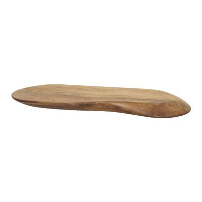 Wandregal Organic 60 von lefurn.de aus Holz, mit offenem Fach und modernem Design, an der Wand montiert.