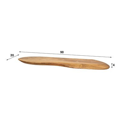 Wandregal Organic 90 von lefurn.de, schlicht und modernes Wandregal aus Holz für stilvolle Raumdekoration.