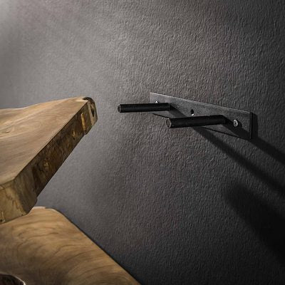 Wandregal Set Natural Line von lefurn.de, stilvolle Wandregale aus Holz für die Wanddekoration und Stauraum.