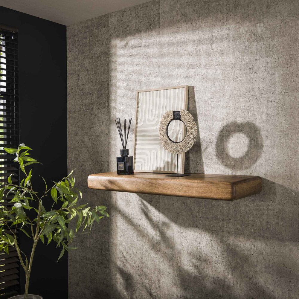 Moderner Wandregal Sleek von lefurn.de, aus Holz mit Ablagefläche und Wandmontage, elegantes Design für Wohnzimmer oder Flur