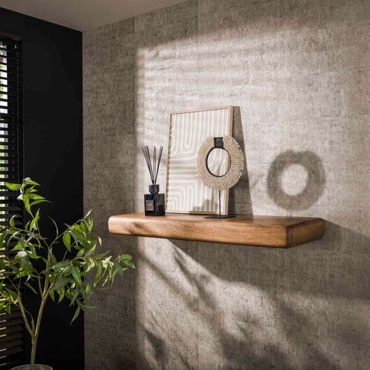 Moderner Wandregal Sleek von lefurn.de, aus Holz mit Ablagefläche und Wandmontage, elegantes Design für Wohnzimmer oder Flur