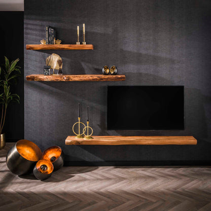 Wandregal Tree 100 von lefurn.de, modernes Wandregal aus Holz mit mehreren Ablageflächen und stilvollem Design.