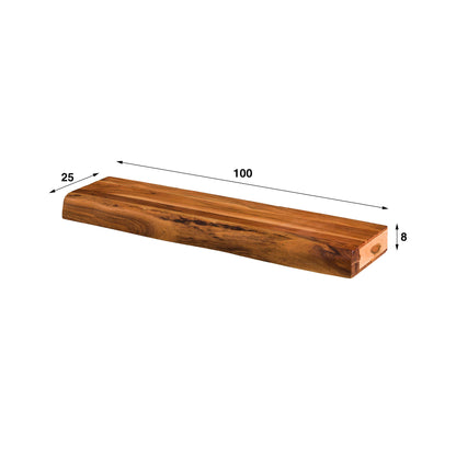 Wandregal Tree 100 von lefurn.de, modernes Regal aus Holz mit mehreren Ablagen für Wohnzimmer oder Flur