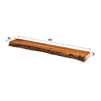 Wandregal Tree 150 von lefurn.de, modernes Holzregal mit mehreren Ablagen für Wandmontage, stilvoll und funktional