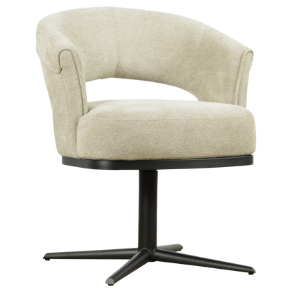 Moderner Nester Stuhl von lefurn.de mit gepolstertem Sitz und Rückenlehne, aus Holz gefertigt, in einem eleganten Design.
