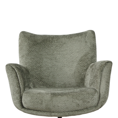Moderner Stuhl Nate von lefurn.de mit hellem Sitz und schwarzen Beinen, ideal für Esszimmer oder Arbeitszimmer