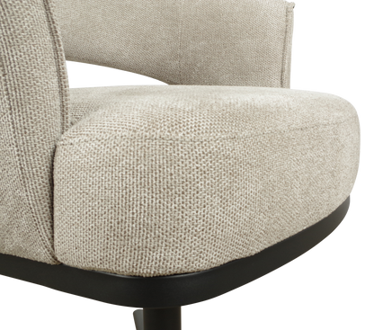 Moderner Nester Stuhl von lefurn.de mit Holzbeinen und gepolstertem Sitz, ideal für Esszimmer oder Büro.