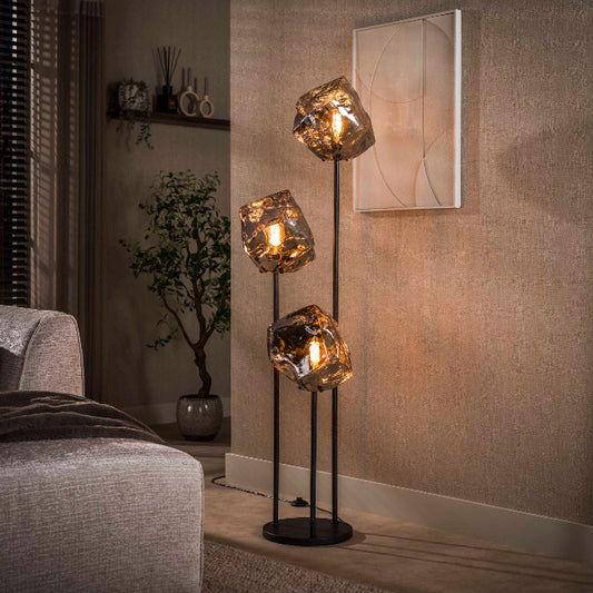 Moderne Stehlampe Rock von lefurn.de mit stilvollem Design und stabilem Standfuß, ideal für Wohnzimmer und Leseecken.