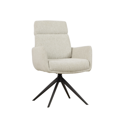Moderner Nelson Stuhl von lefurn.de mit schwarzem Sitz und Holzbeinen, ideal für Esszimmer oder Büro.