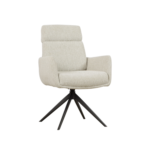 Moderner Nelson Stuhl von lefurn.de mit schwarzem Sitz und Holzbeinen, ideal für Esszimmer oder Büro.